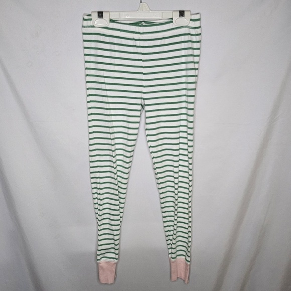 Girls Mini Boden Green and White Stripes 2 Piece Pajama Set Size 11Y 146 cm - Picture 7 of 11